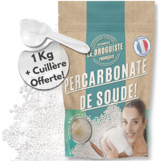 Percarbonate de Soude 1kg | Sachet refermable + Cuillère doseur | Nettoyant Écologique Multi-Usage - Blanchissant Linge, Percarbonate de Soude 1kg | Sachet refermable + Cuillère doseur | Nettoyant Écologique Multi-Usage - Blanchissant Linge,