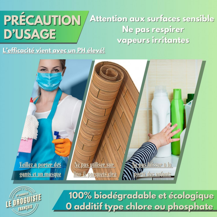 Percarbonate de Soude 1kg | Sachet refermable + Cuillère doseur | Nettoyant Écologique Multi-Usage - Blanchissant Linge,