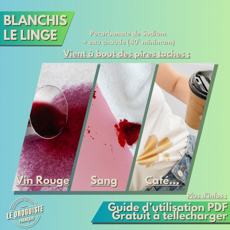 Percarbonate de Soude 5kg | Seau 5L refermable + Cuillère doseur | Nettoyant Écologique Multi-Usage - Blanchissant Linge,