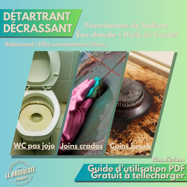 Percarbonate de Soude 5kg | Seau 5L refermable + Cuillère doseur | Nettoyant Écologique Multi-Usage - Blanchissant Linge,