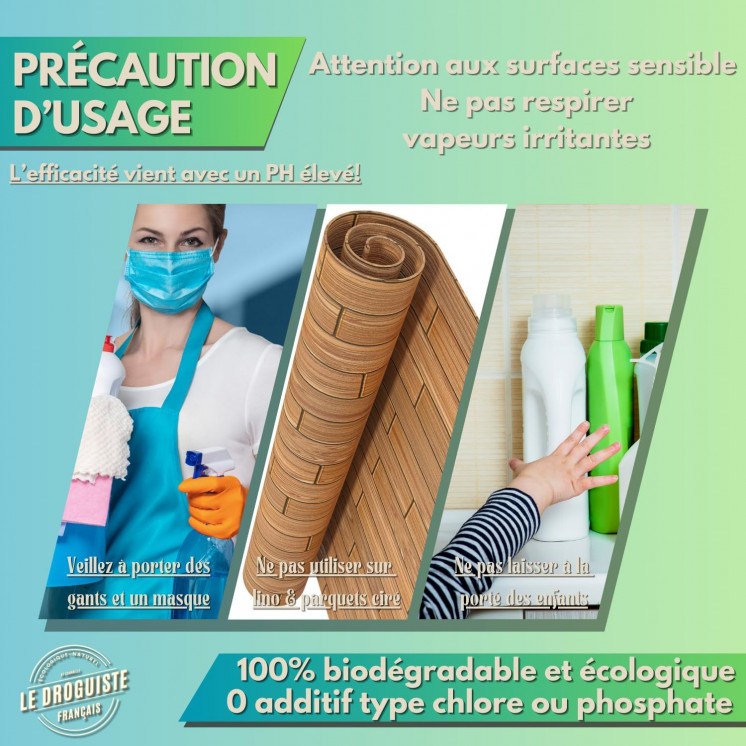 Percarbonate de Soude 5kg | Seau 5L refermable + Cuillère doseur | Nettoyant Écologique Multi-Usage - Blanchissant Linge,