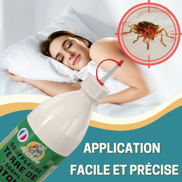 100% Terre de Diatomée Alimentaire Blanche | Terre de Diatomée Punaise de Lit | Poudre de Diatomée Cafard | Terre de Diatomée