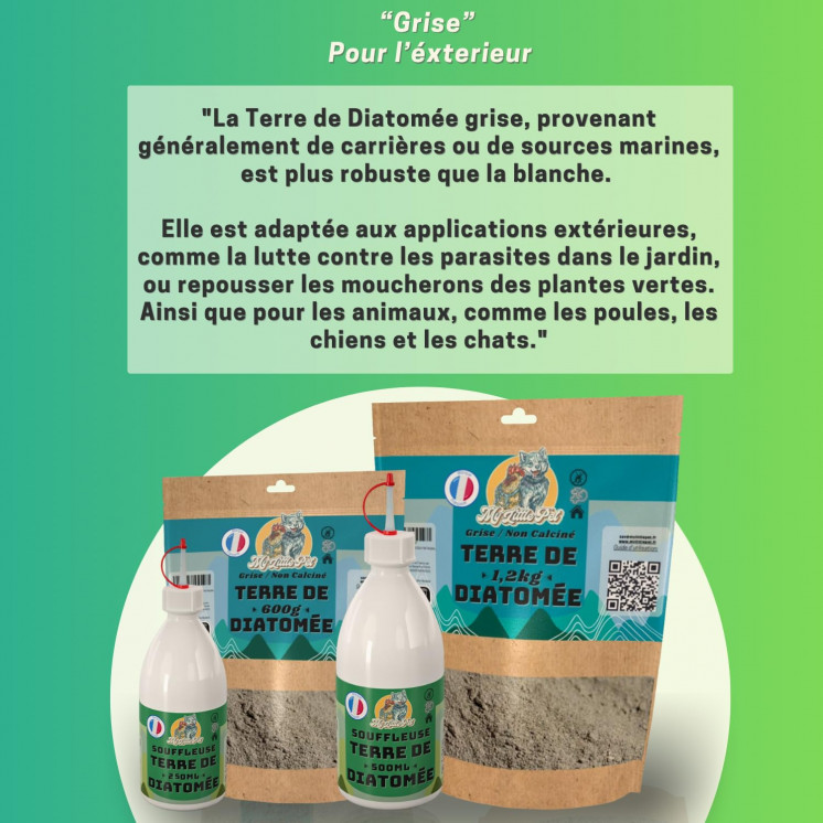 100% Terre de Diatomée Alimentaire Blanche | Terre de Diatomée Punaise de Lit | Poudre de Diatomée Cafard | Terre de Diatomée